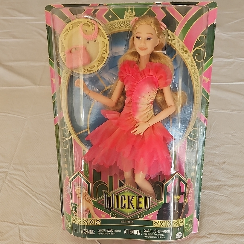Mattel Glinda Poseable Doll From The Motion Picture "WICKED" Recalled Edition